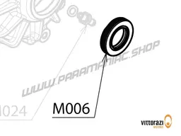 Vittorazi Moster 185 Silent MY25 - M006 - Oil seal viton 20/35/7 mm (set of 2)