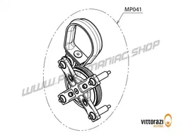 Vittorazi Moster 185 Silent - MP041 - Seilzugstarter komplett 3S mit Aluminium-Distanzstücken und Seildurchführung