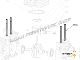 Vittorazi Atom 80 MY25 - AT008 - Cylinder grub screw 6 x 108 mm (set of 4)