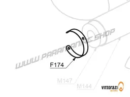 Vittorazi Fly 100 Evo2 MY22 - F174 - Set of 2 finishing ties for silencer