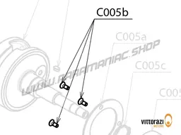 Vittorazi Cosmos 300 MY25 - C005b - Bolt 5 x 12 mm Tsei DIN 7991 (Set of 10)