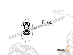 Vittorazi Atom 80 MY25 - F160 - upper screw cap and copper disc Ø 10