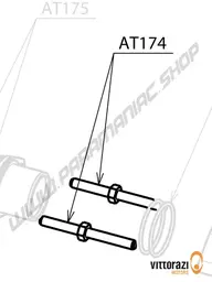 Vittorazi Atom 80 MY25 - AT174 - Exhaust grub screw (set of 2)