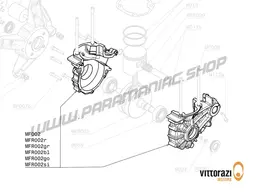 Vittorazi Moster 185 Factory MY25 - MFR002gr - Motor housing block, Ergal 7075, green