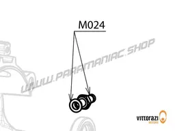 Vittorazi Atom 80 MY25 - M024 - Brass connector, screw 6 x 6 mm Tbei DIN 7380 and copper washer