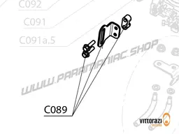 Vittorazi Cosmos 300 MY25 - C089 - Airbox safety plate and screws 5 x 20 mm Tef DIN 6921