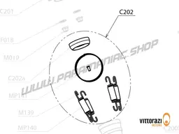Vittorazi Cosmos 300 MY25 - C202 - Bronze bushing 40/50 hours, with springs and security cables