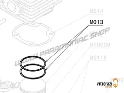 Vittorazi Moster 185 Factory MY25 - M013 - Piston ring GS10 Chrome-plated (set of 2)