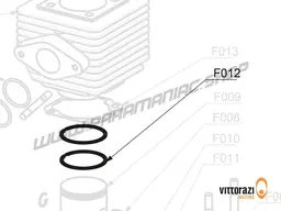Vittorazi Fly 100 Evo2 MY22 - F012 - Piston ring GS10 chrome-plated (set of 2)