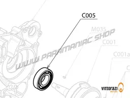 Vittorazi Cosmos 300 MY25 - C005 - Bearing 30/62/16 mm - C3 (Set of 2)