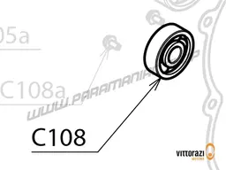 Vittorazi Cosmos 300 MY25 - C108 - Bearing 12/37/12 - C3 with screws