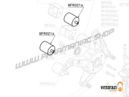 Vittorazi Moster 185 Factory MY25 - MFR021a - Vibration damping bracket 40 x 45 mm - M8 x 15 mm (set of 2)