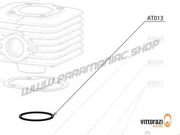 Vittorazi Atom 80 MY25 - AT013 - Piston ring GS10 chrome-plated