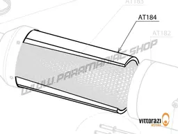 Vittorazi Atom 80 MY25 - AT184 - Set of 2 Sound absorbing material with rivets
