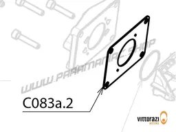 Vittorazi Cosmos 300 MY25 - C083a.2 - Diaphragm valve gaskets - Body and carburettor side (internal pulse circuit) (set of 2)