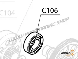 Vittorazi Cosmos 300 MY25 - C106 - Bearing 25/52/15 - C3 (Set of 2)