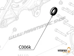 Vittorazi Cosmos 300 MY25 - C006k - Oil seal viton 30/42/7 mm, Oil seal viton 22/32/7 mm and Oil seal viton 8/16/10 mm (C001e)