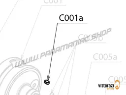 Vittorazi Cosmos 300 MY25 - C001a - Key-hole tang 6 x 4, 0 mm (Set of 5)
