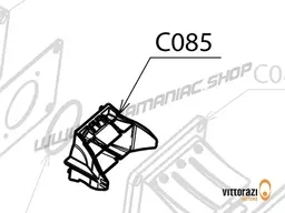 Vittorazi Cosmos 300 MY25 - C085 - Plastic flow guide with O-ring viton Ø 36.0 x 1.25 mm