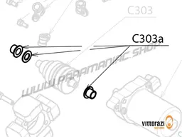 Vittorazi Cosmos 300 MY25 - C303a - Bushing bendix (set of 2) and spacer Ø 8 x 14 x 1 mm