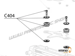 Vittorazi Cosmos 300 MY25 - C404 - Radiator mounting set