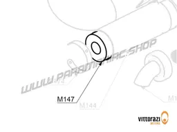 Vittorazi Fly 100 Evo2 MY22 - M147 - Noise-absorbing material with rivets