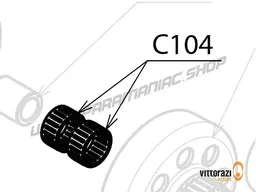 Vittorazi Cosmos 300 MY25 - C104 - Drum Clutch Roller Bearing (Set of 2)