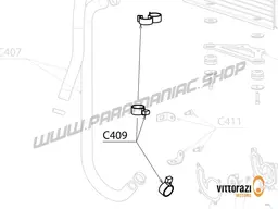 Vittorazi Cosmos 300 MY25 - C409 - Plastic mounting clamp (set of 3)