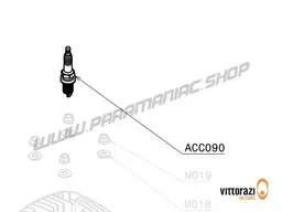 Vittorazi Moster 185 Factory-R MY25 - ACC090 - Iridium Zündkerze
