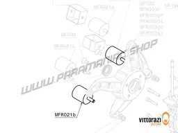 Vittorazi Moster 185 Factory MY25 - MFR021b - Vibration damping bracket 40 x 45 mm - M8 x 25 mm (set of 2)