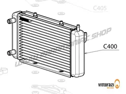 Vittorazi Cosmos 300 MY25 - C400 - Radiator with Vittorazi logo engraving and mounting set