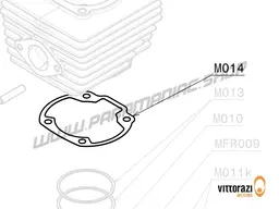 Vittorazi Moster 185 Factory MY25 - M014 - Cylinder gasket - 0.20/0.30/0.40/0.50 mm (set of 5)