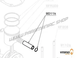 Vittorazi Moster 185 Factory MY25 - M011k - Piston pin Ø 16 mm and pin locking ring (set of 2)