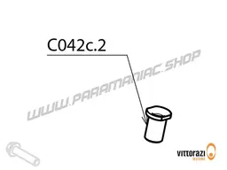 Vittorazi Cosmos 300 MY25 - C042c.2 - Aluminium cable passage bushing for starter structure (Set di 2)