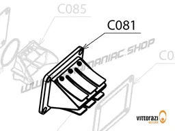 Vittorazi Cosmos 300 MY25 - C081 - Diaphragm valve complete with seals & O-rings viton Ø 36.0 x 1.25 mm