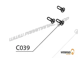 Vittorazi Cosmos 300 MY25 - C039 - Screw 6 x 20 mm Tsei DIN 7991 (set of 10)
