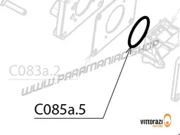 Vittorazi Cosmos 300 MY25 - C085a.5 - O-ring viton Ø 36.0 x 1.25 mm (set of 5)