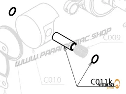 Vittorazi Cosmos 300 MY25 - C011k - Piston pin Ø 18 mm and Pin lock ring (Set of 2)