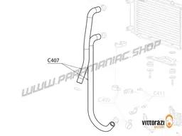 Vittorazi Cosmos 300 MY25 - C407 - Delivery and return pipes for radiator with mounting clamps