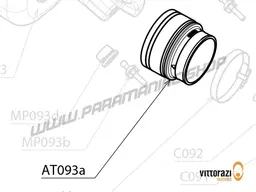 Vittorazi Cosmos 300 MY25 - AT093a - Air box rubber manifold with integrated sponge