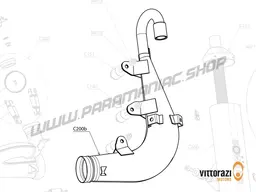 Vittorazi Cosmos 300 MY25 - C200b - Exhaust black, end piece