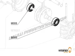 Paramotor Vittorazi Moster 185 Factory MY25 - M005 - Bearing 47/20/14 mm - C3 (Set of 2)