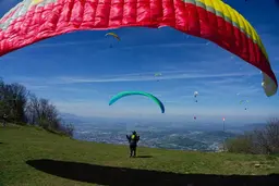 APCO Game MKIII robust tandem paraglider for free-flight and paramotor use view 3