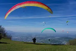 APCO Game MKIII robust tandem paraglider for free-flight and paramotor use view 4