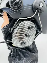 APCO Jetcom X3 - der leichteste Paramotorhelm mit Visier, Flugfunk & Bluetooth Ansicht 2
