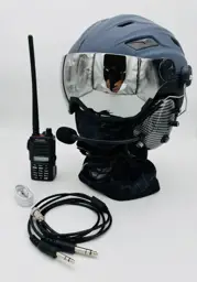 APCO Jetcom X3 - der leichteste Paramotorhelm mit Visier, Flugfunk & Bluetooth Ansicht 8