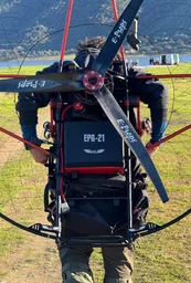 Air Italy EPG-21 TA electric launch-assist paramotor from 24.5 kg view 2